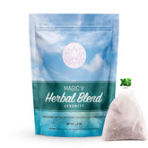 Magic V Steam Serenity Herbs Blend 2.5 Oz Yoni Herbs Made In USA Natural Whole V Steam Herbs Comes with 6 Ready to Steam Herbal Bags Easier Clean Up